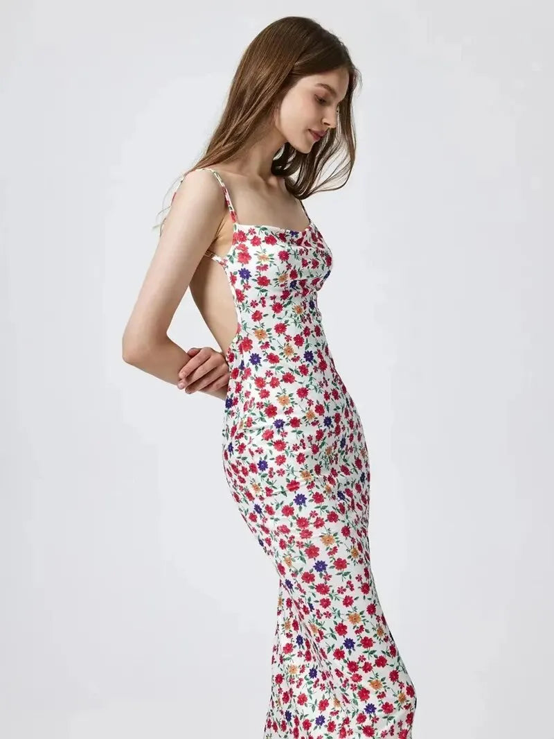 Brooke® | Long Multicolored Floral Beach Dress