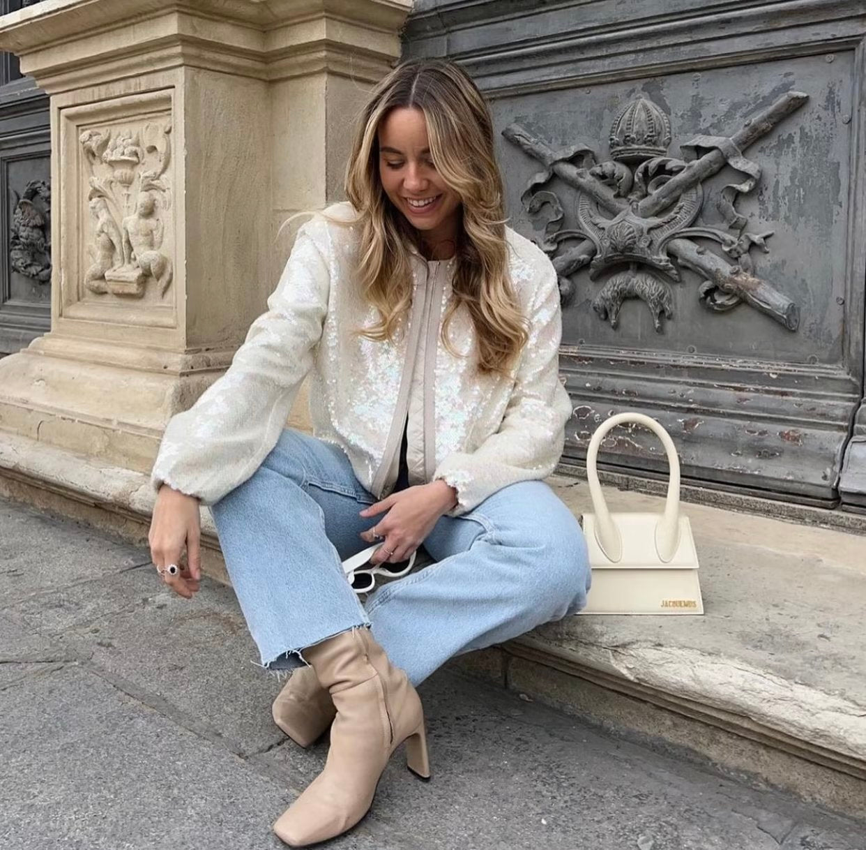 Anita | Glitter bomber jacket