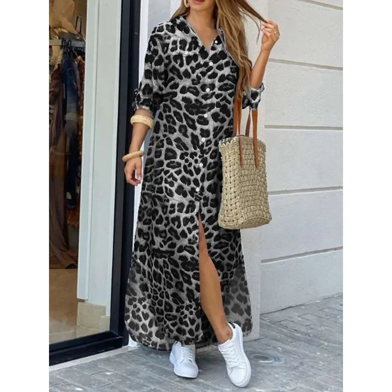 Rafaela® | Women's leopard print midi dress