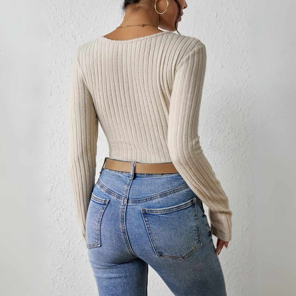 Barbara | Casual long sleeve texture