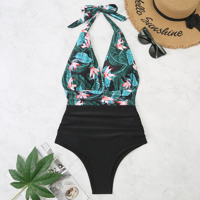 Kristen® | Stylish Tropical Swimsuit