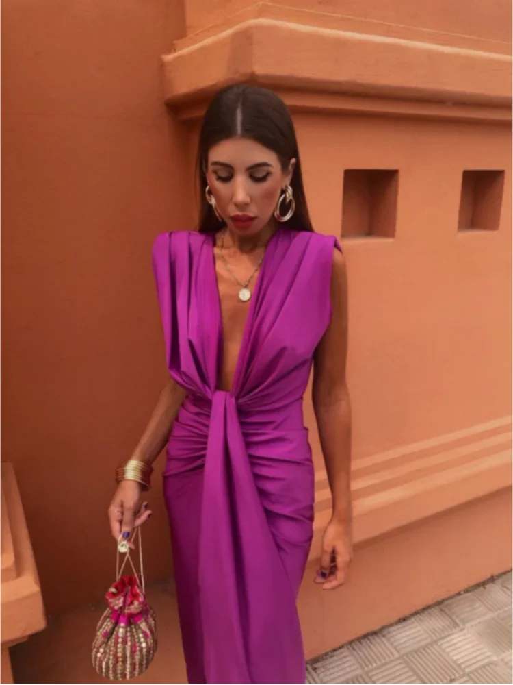 Darcy | Elegant Pleated Maxi Dress