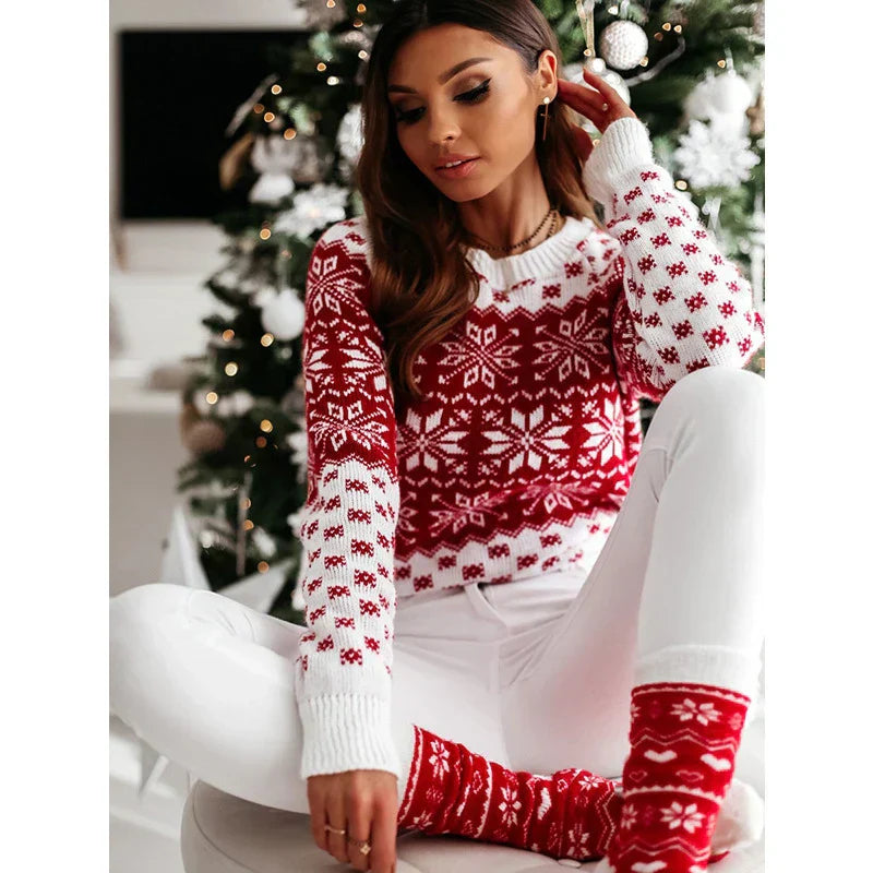 Renata | Liliana Christmas sweater with a snowflake motif