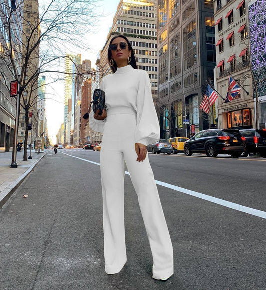 Imelda | Chic overalls with a high collar