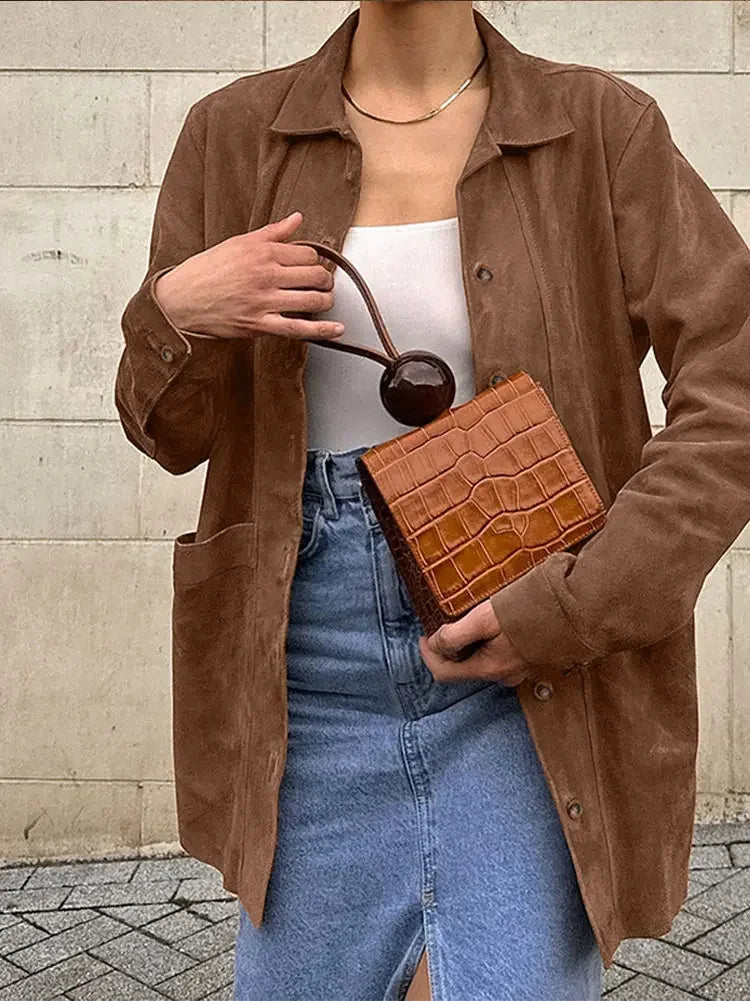 Samanta | Elegant brown jacket for women