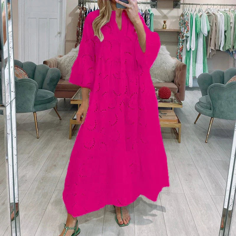 Isabel® | Women's embroidered dress with cutouts