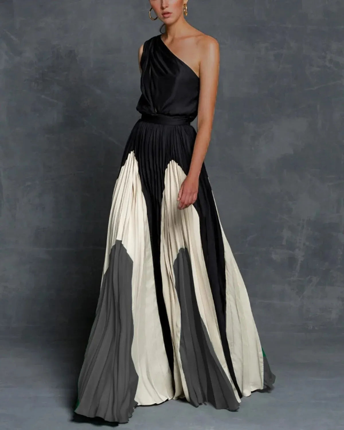 Zenaida® | Glamorous One-Shoulder Maxi Dress