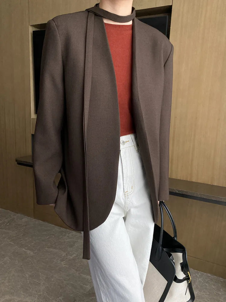 Tamara | Designer blazer with gathered waist