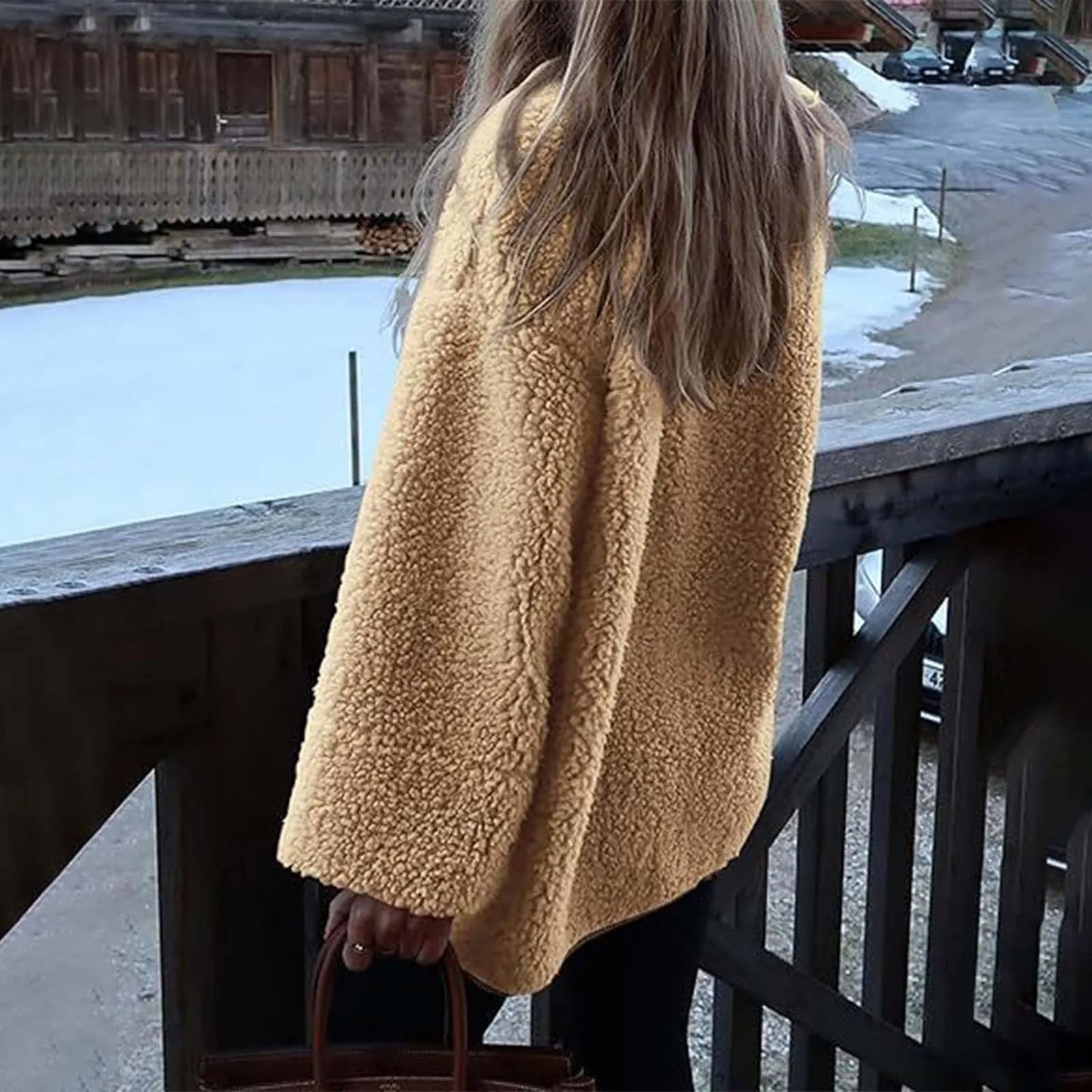 Reina | Women's winter coat, cozy thick coat with long sleeves