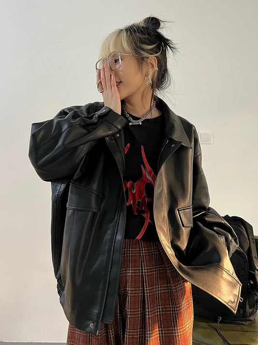 Marina | Versatile leather jacket for women