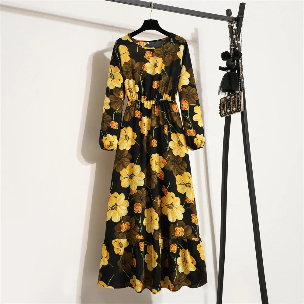Erin® | Elegant Floral Long Dress For Summer