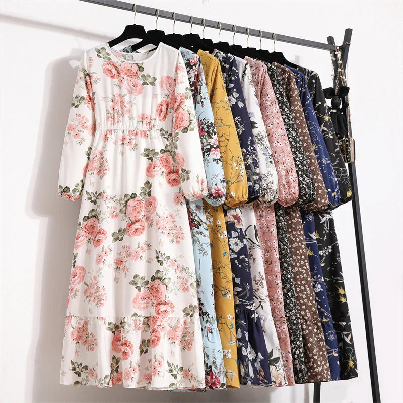 Erin® | Elegant Floral Long Dress For Summer
