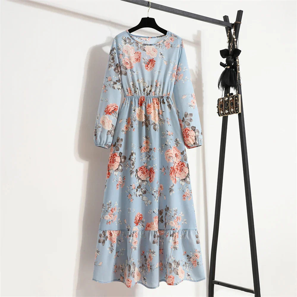 Erin® | Elegant Floral Long Dress For Summer