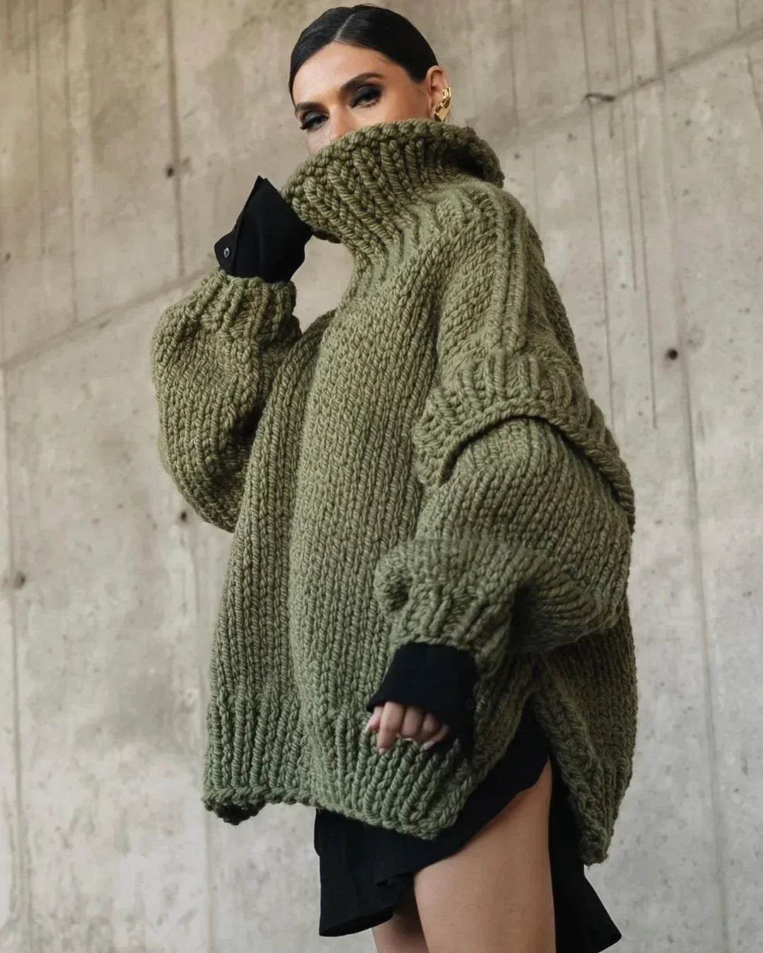 Esther | Stylish knitted winter jacket for women
