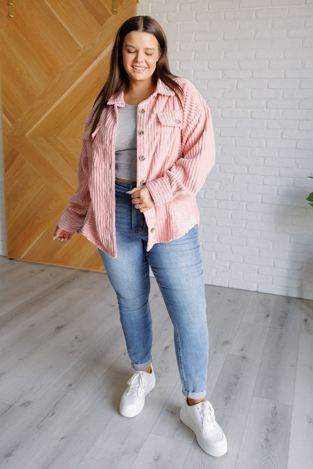 Fabiana | The sharpest tool in the Shed Ribbed Knit Shacket