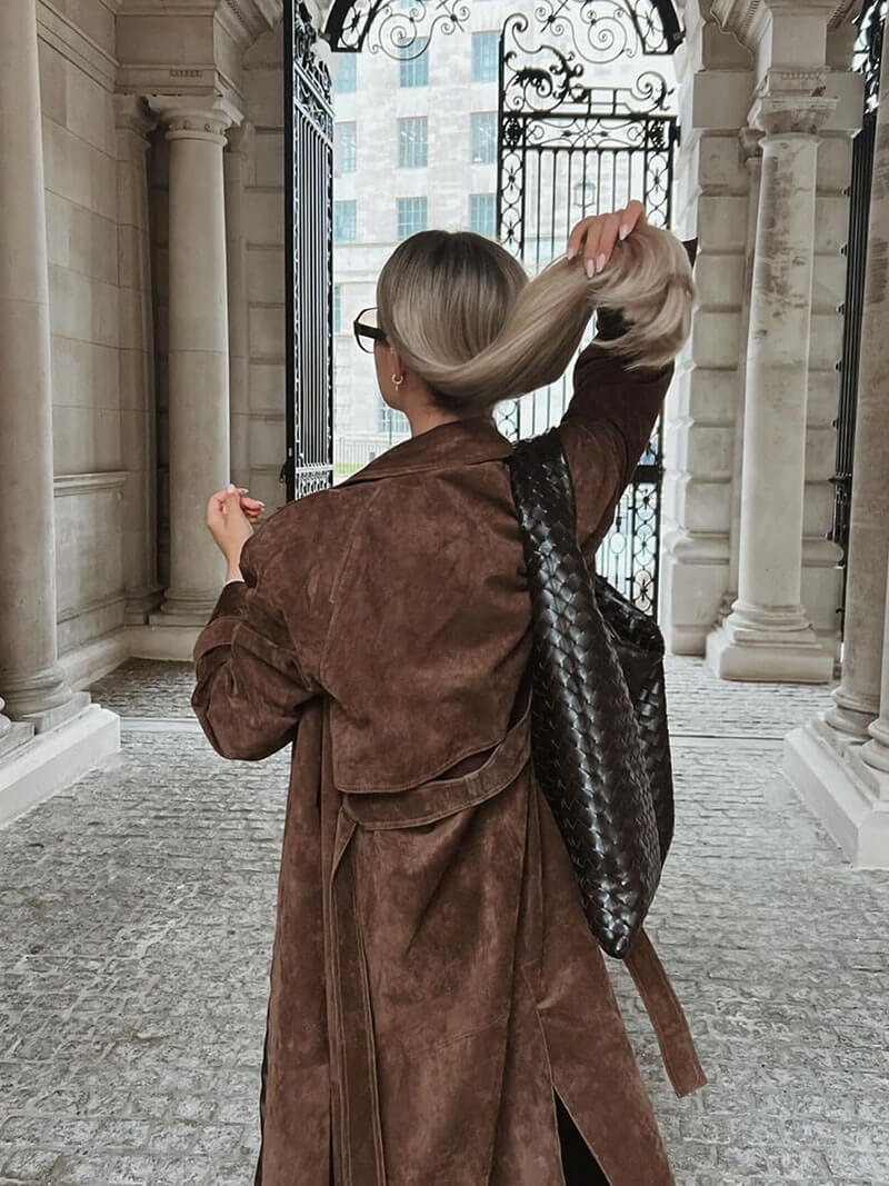 Estela | Elegant classic trench coat for women