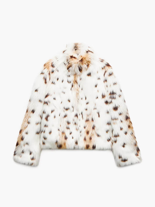 Maria José | Leopard print leather jacket