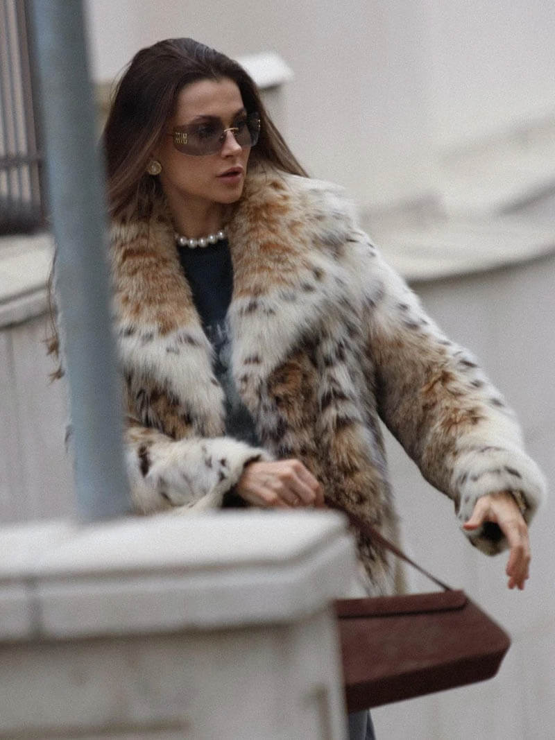 Maria José | Leopard print leather jacket