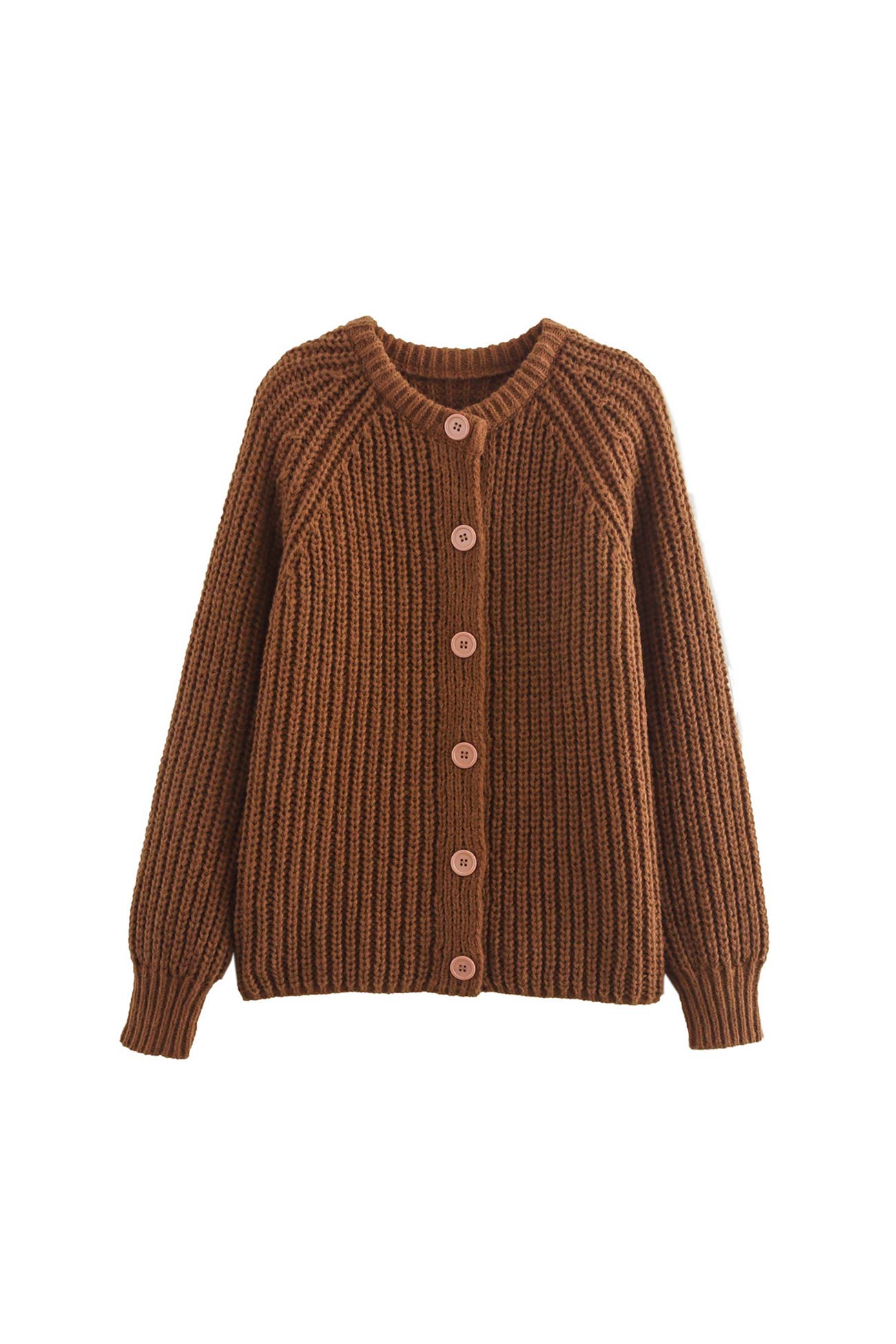 Liselotte | Plain cardigan with button placket