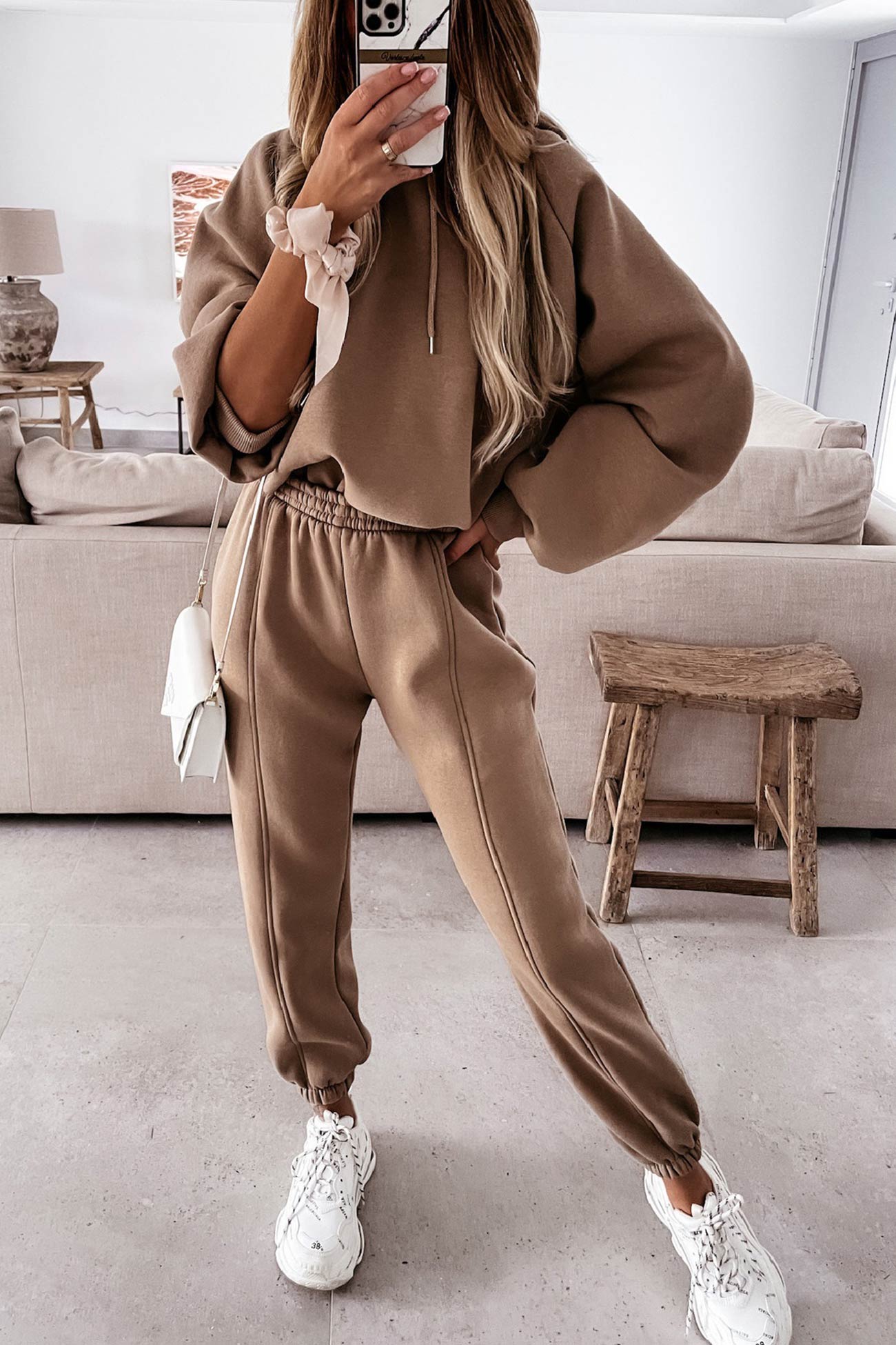 Dayana | Solid color short suits with hood