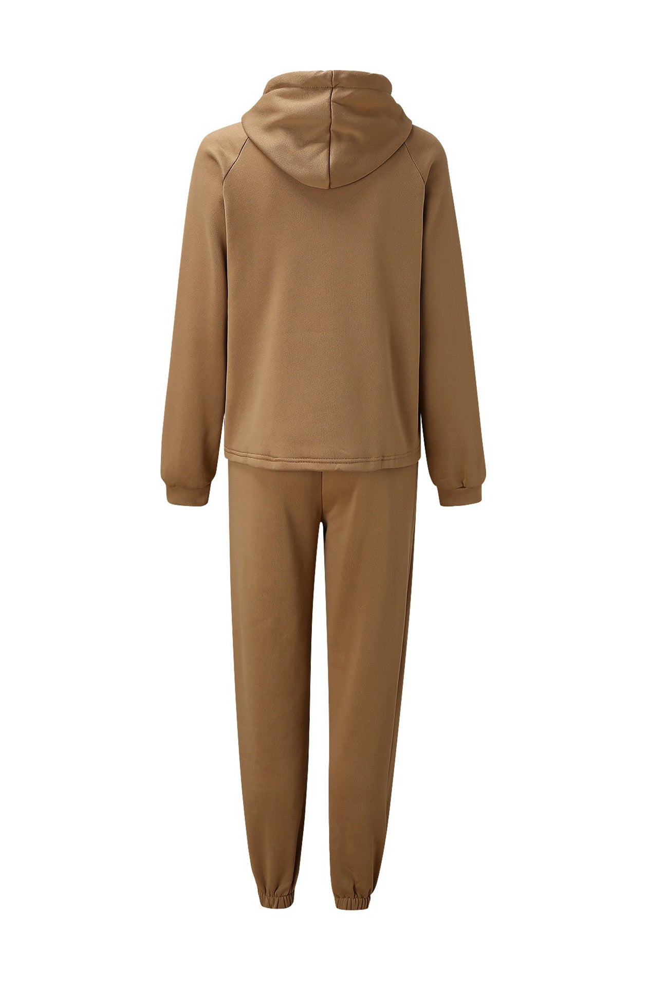 Inés | Solid color crop hoodie suits