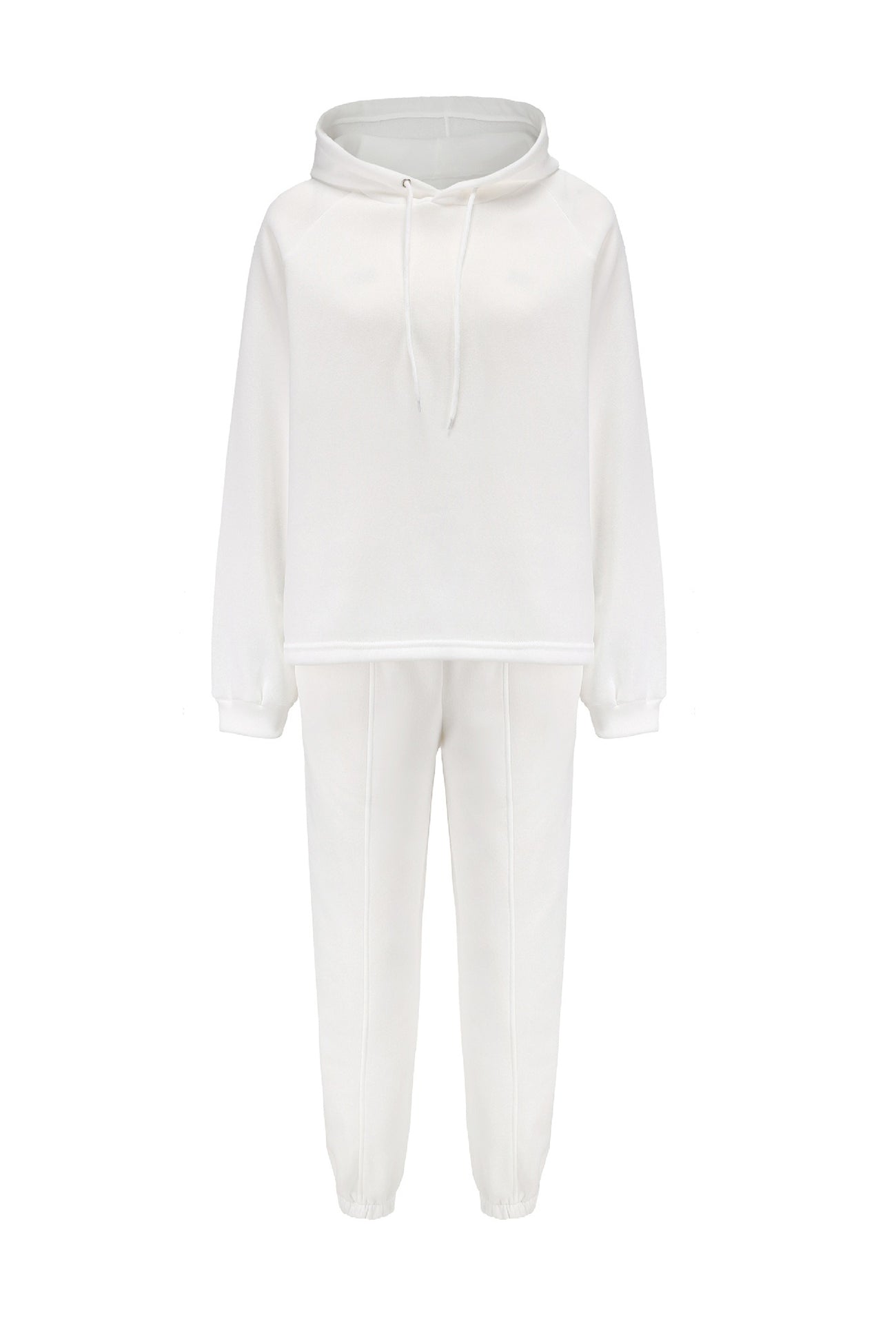 Inés | Solid color crop hoodie suits