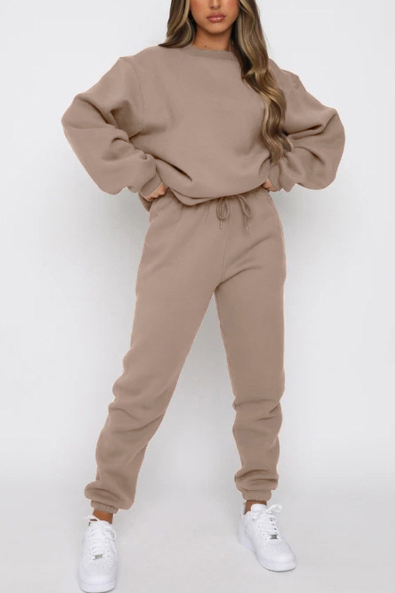 Mirjam | Solid sweatshirt pants set