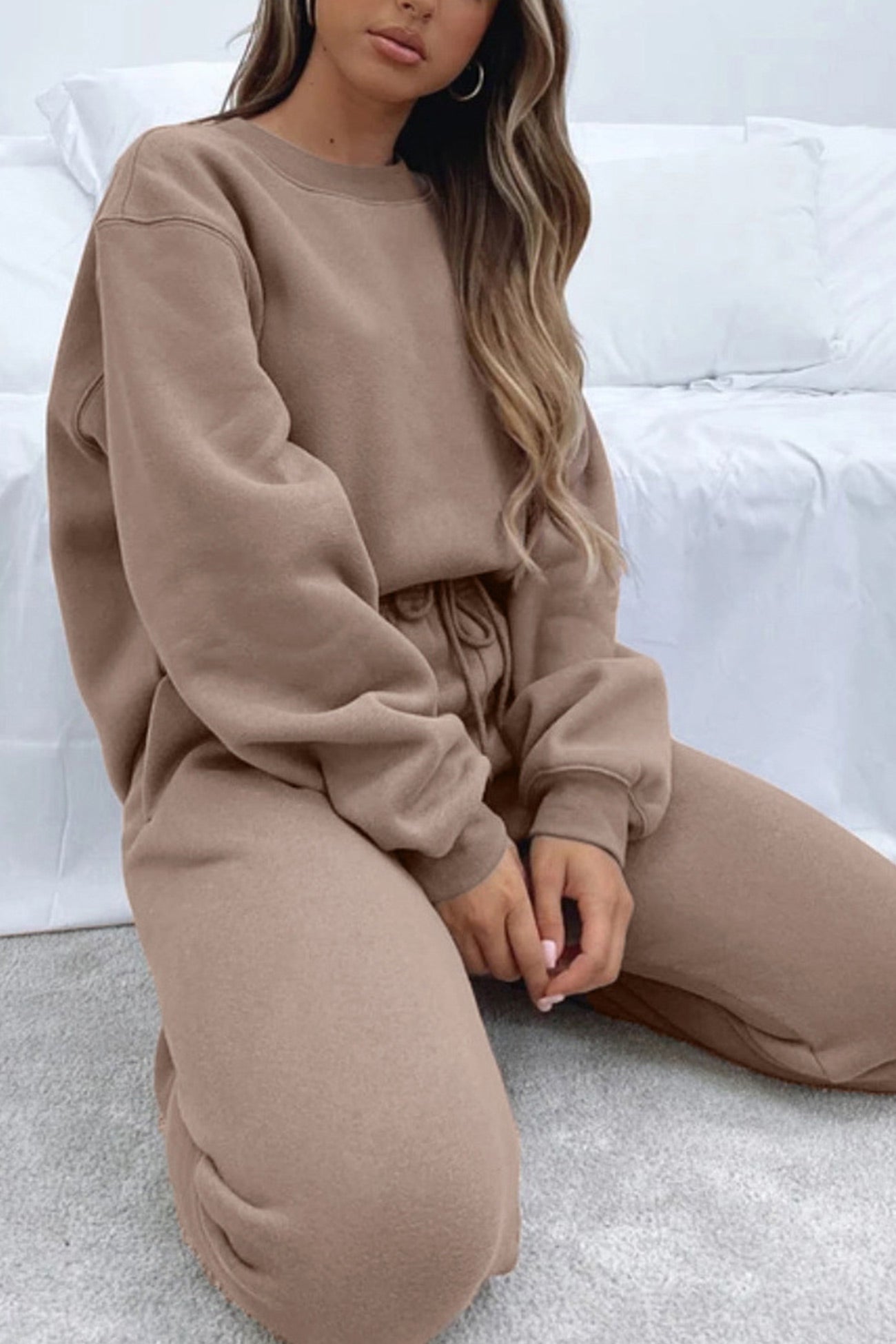Mirjam | Solid sweatshirt pants set