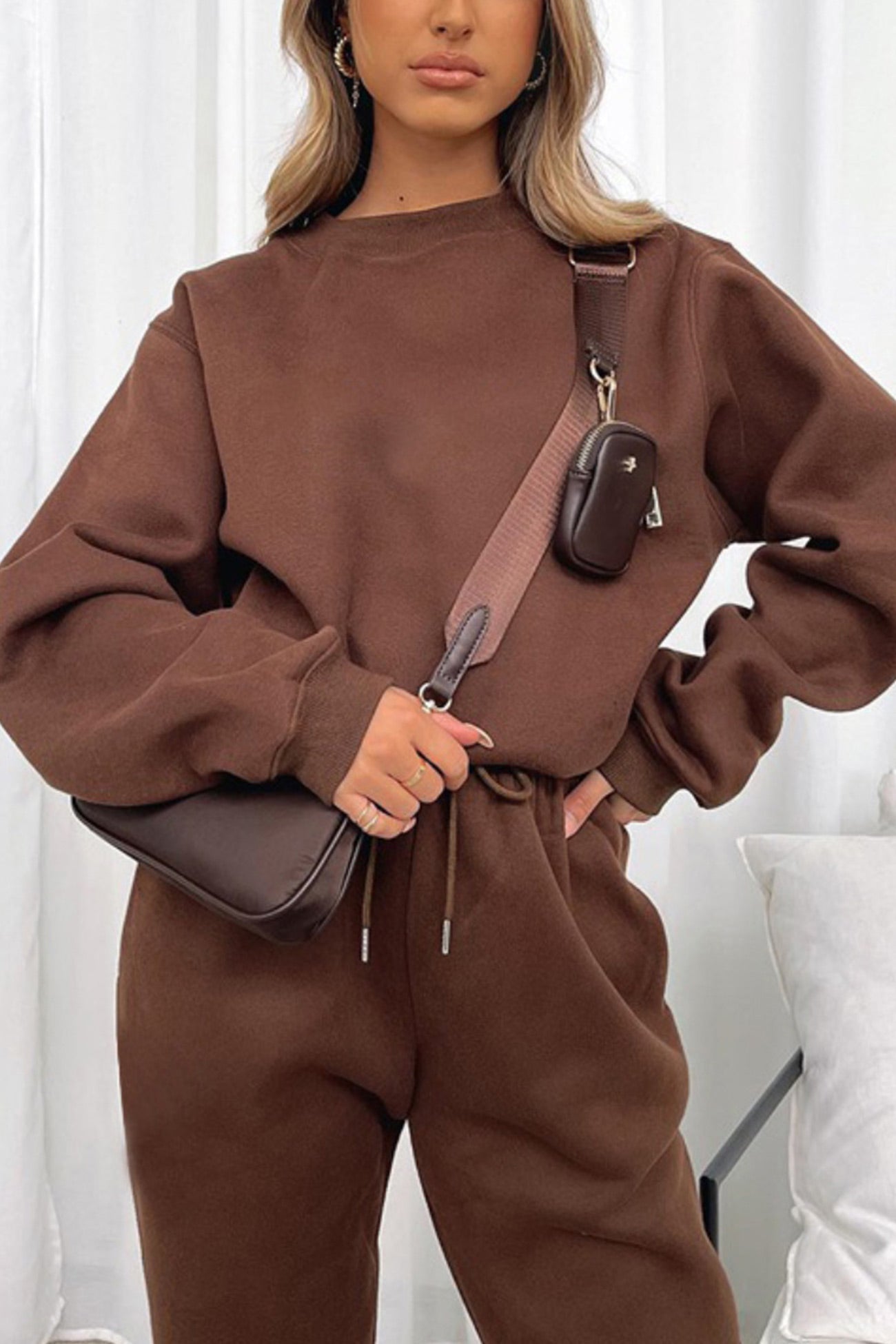 Mirjam | Solid sweatshirt pants set