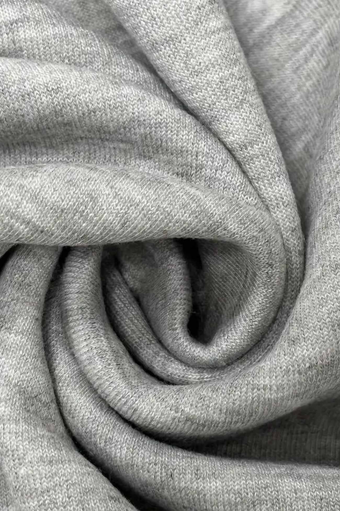 Jacqueline | Solid long cardigan with hood and drawstring and zip fastening