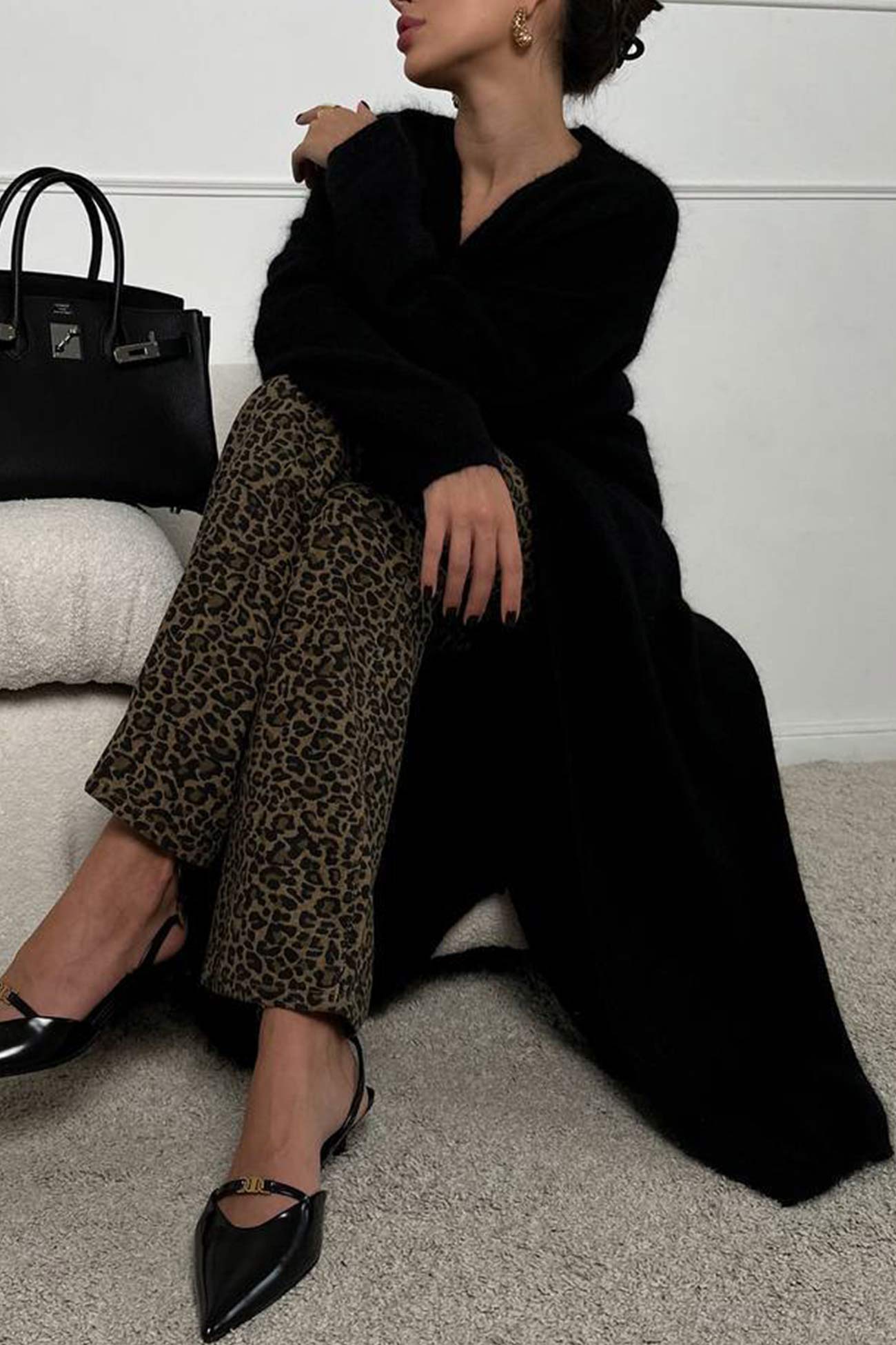 Estela | Plain, fluffy long cardigan
