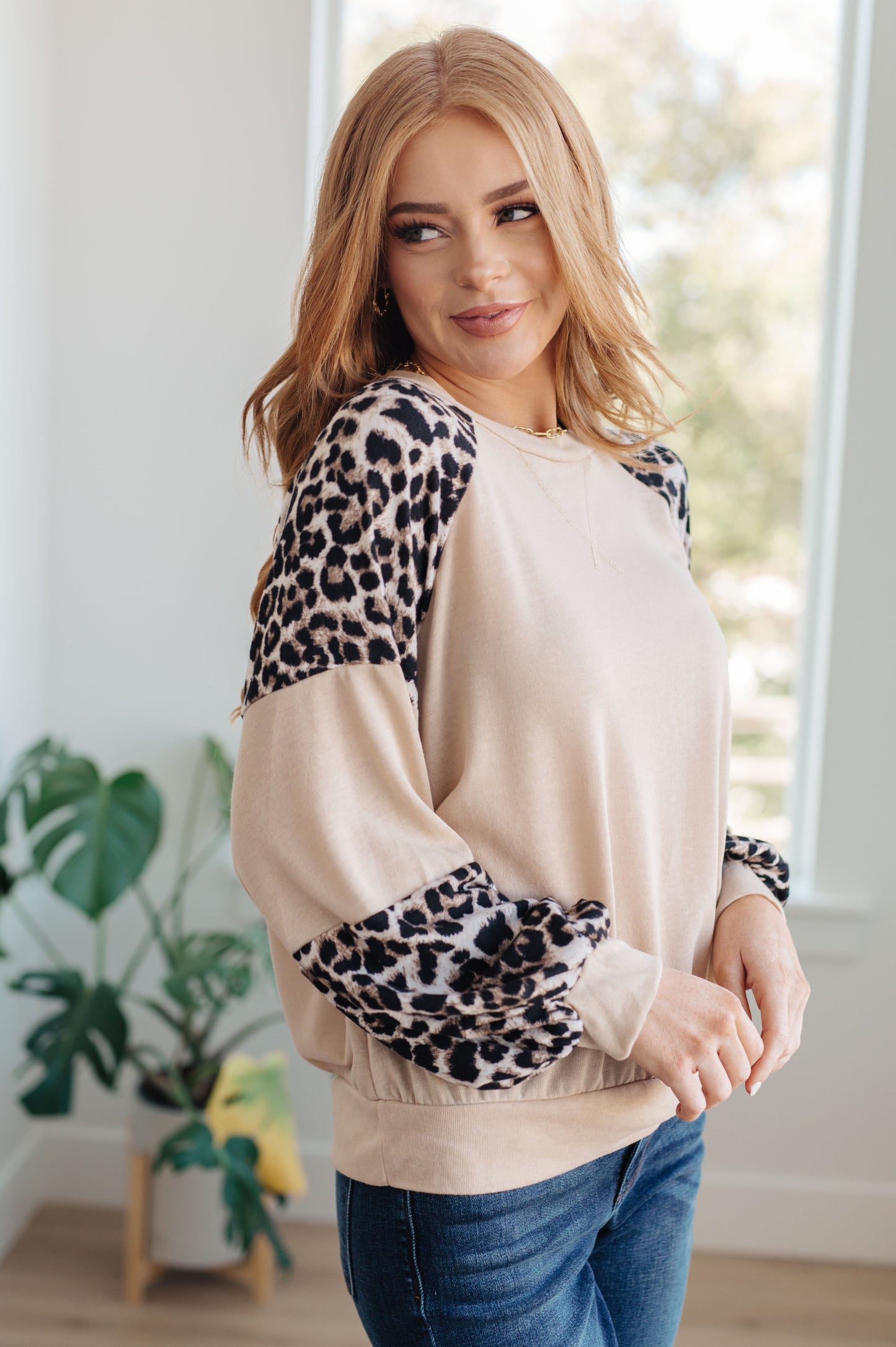 Elfriede | Sometime top with safari animal print