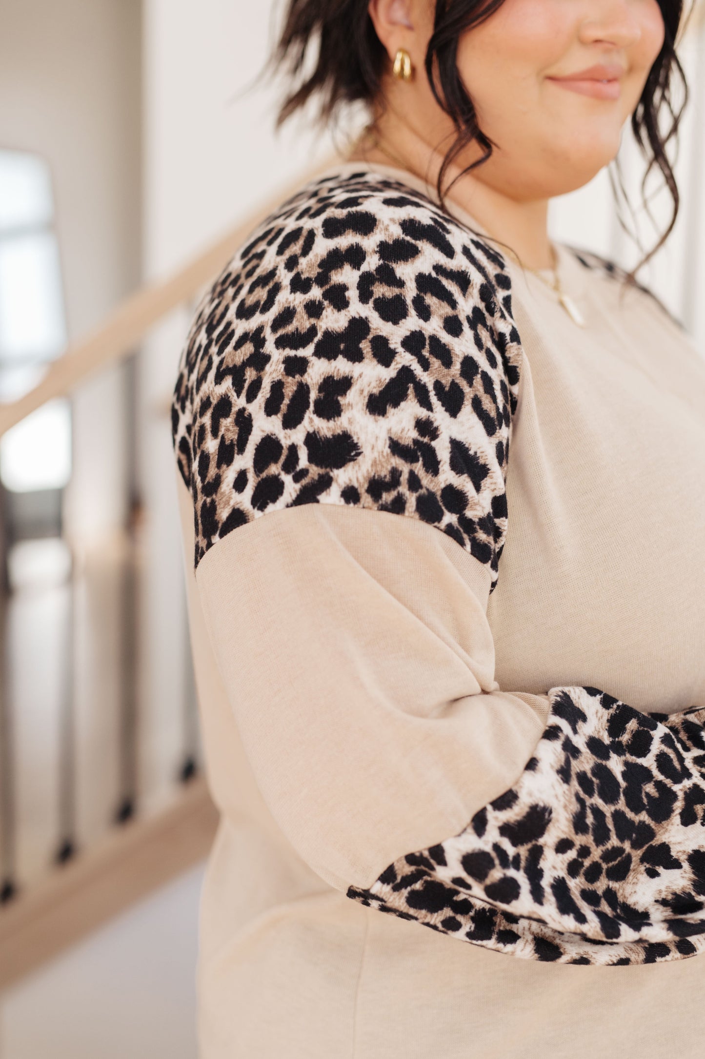 Elfriede | Sometime top with safari animal print