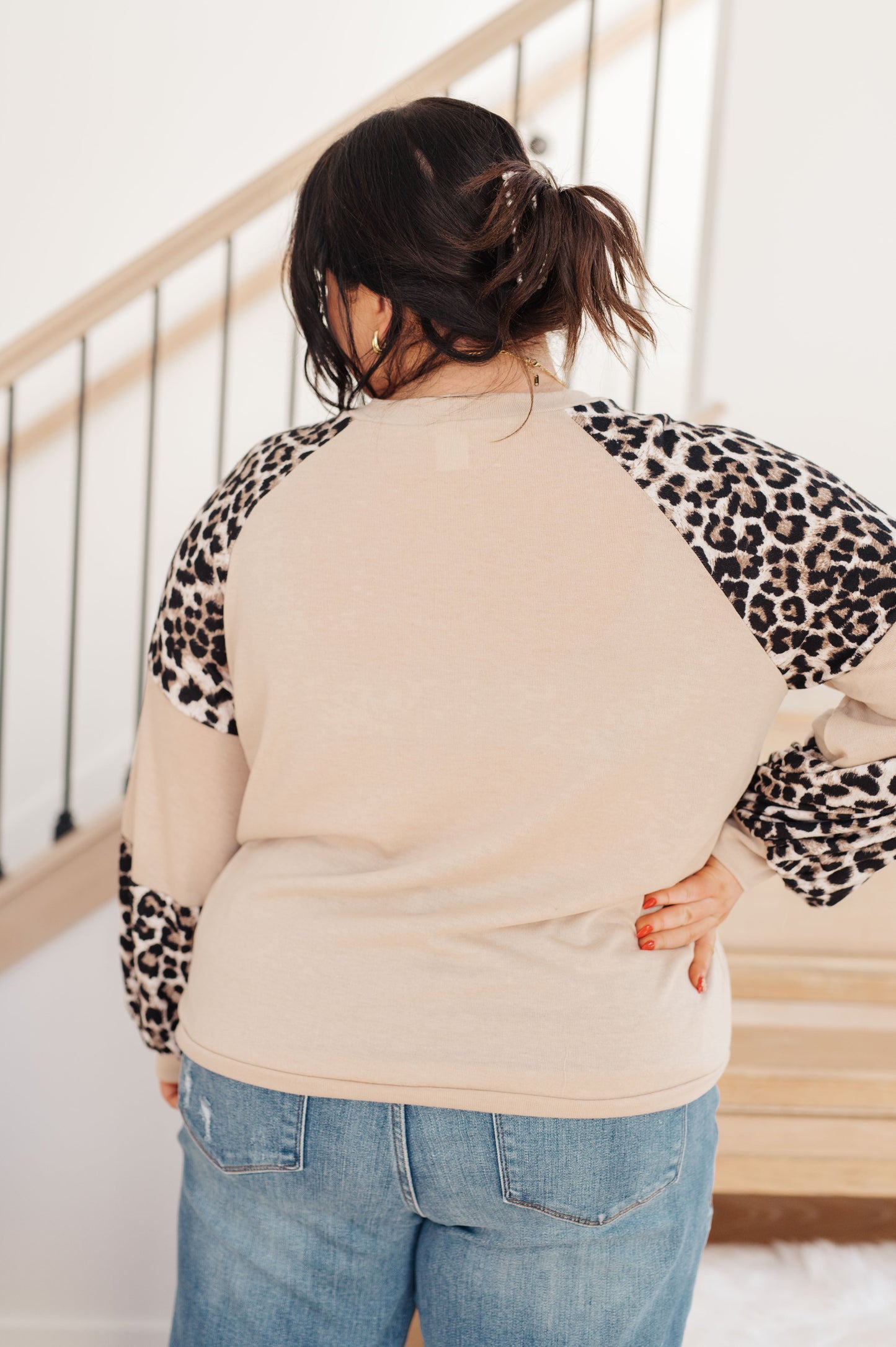 Elfriede | Sometime top with safari animal print