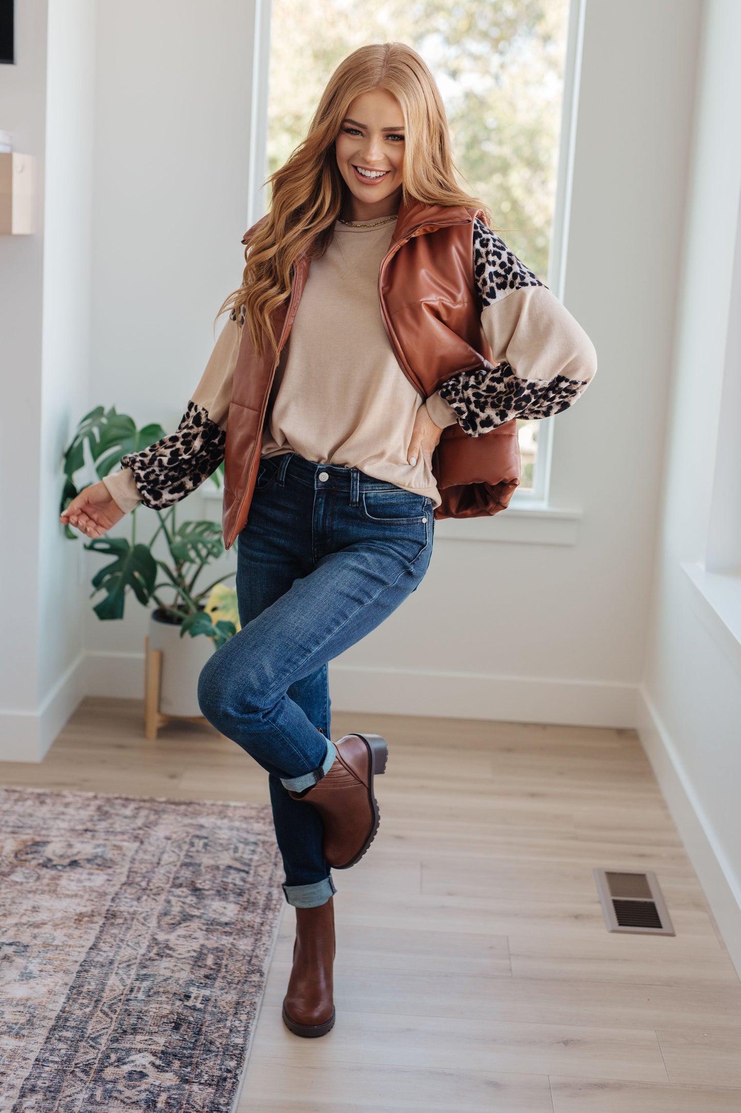 Elfriede | Sometime top with safari animal print