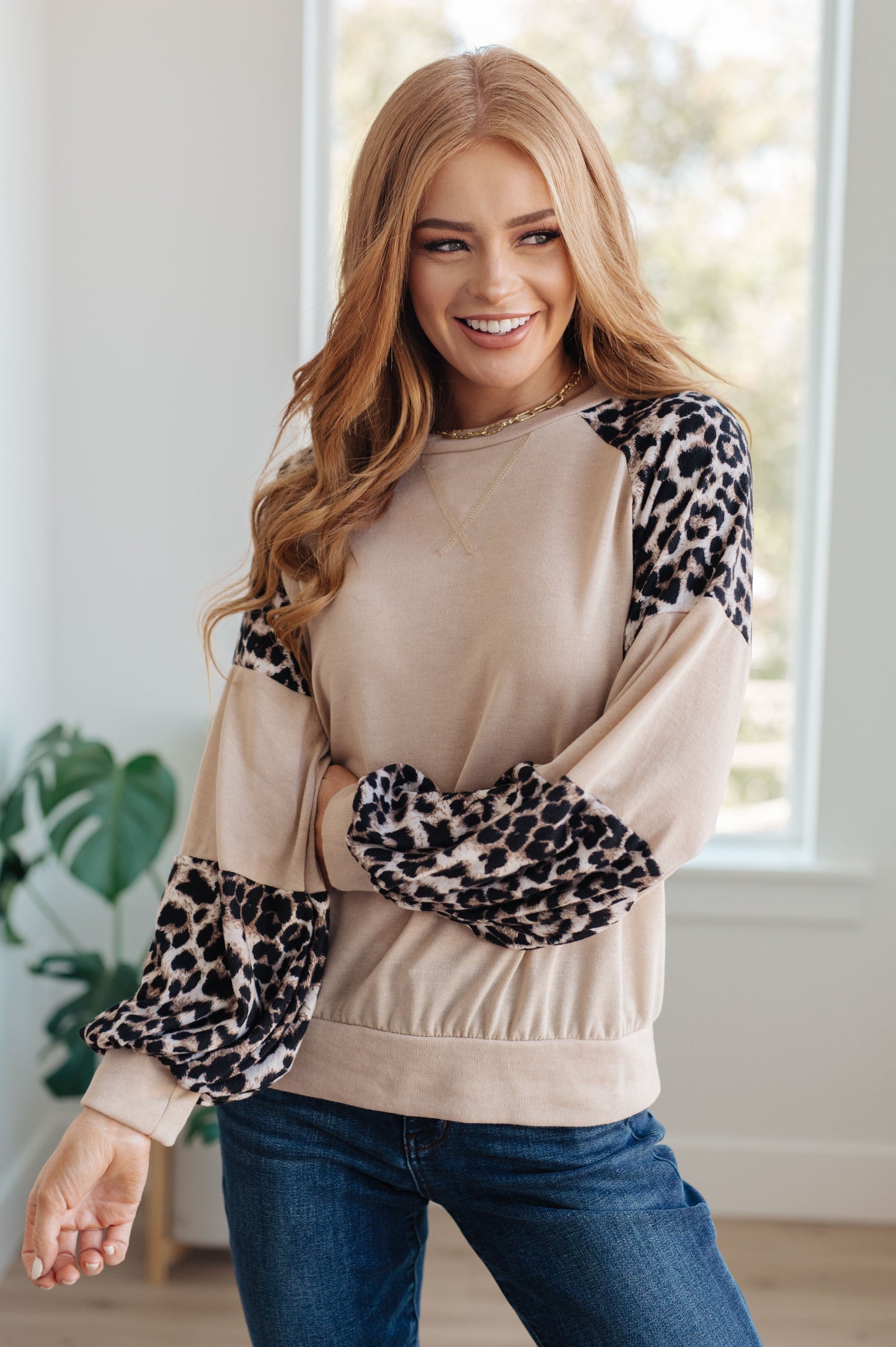 Elfriede | Sometime top with safari animal print