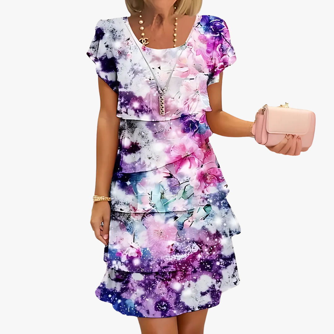 Claudia® | Elegant women's maxi dress with floral pattern