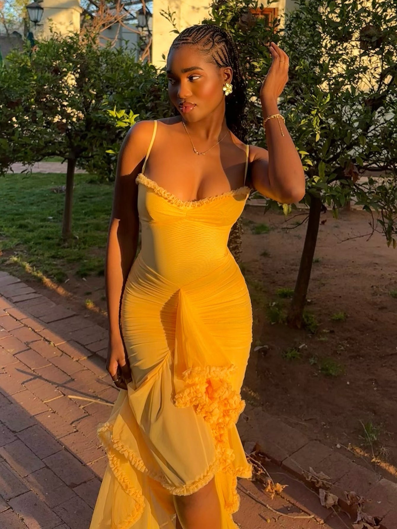 Nora® | Maxi Dress With Spaghetti Straps And Ruffles