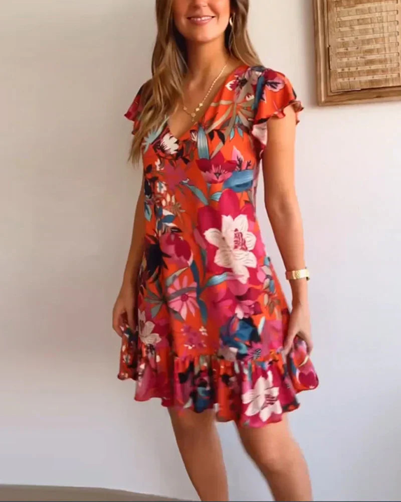 Jacinta® | Light women's summer dress with ruffles
