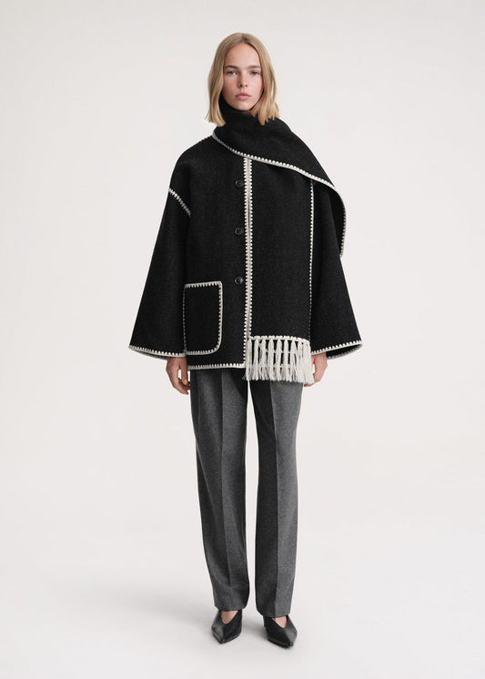 Brigitte | Luxury jacket with scarf