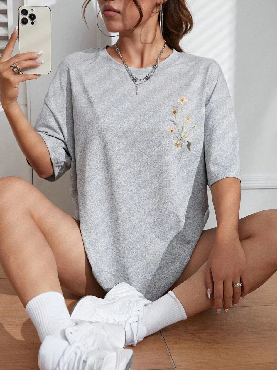 Guadalupe® | Floral women's cotton T-shirt