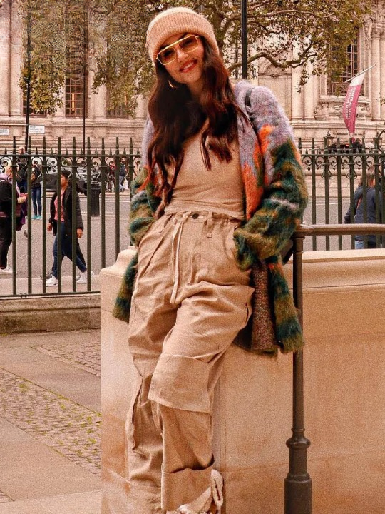 Jimena | Vintage jacket with a loose V-neck