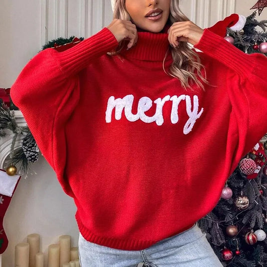 Maite | Cozy and festive turtleneck sweater for women