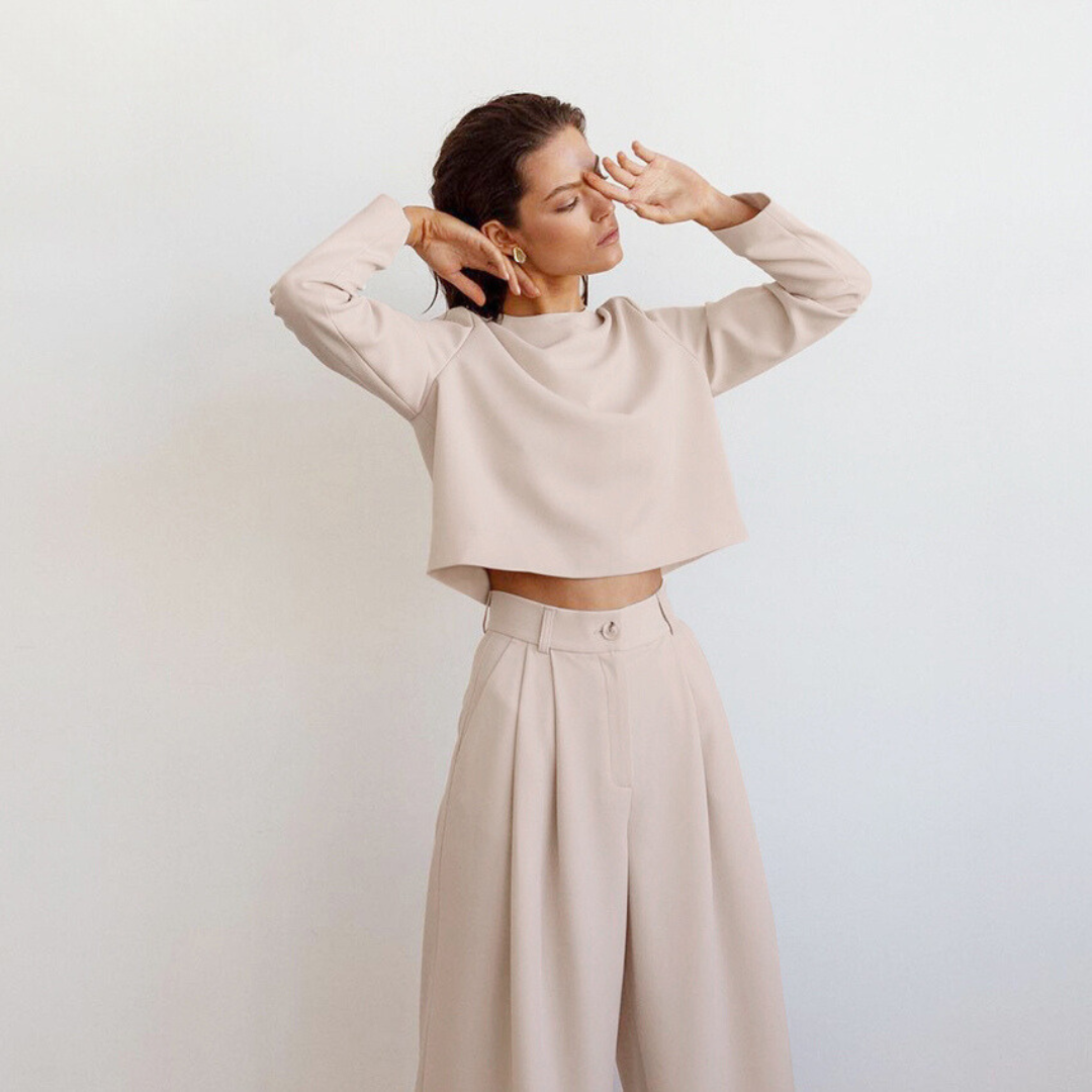 Dalila® | Women's loose long sleeve and pants set