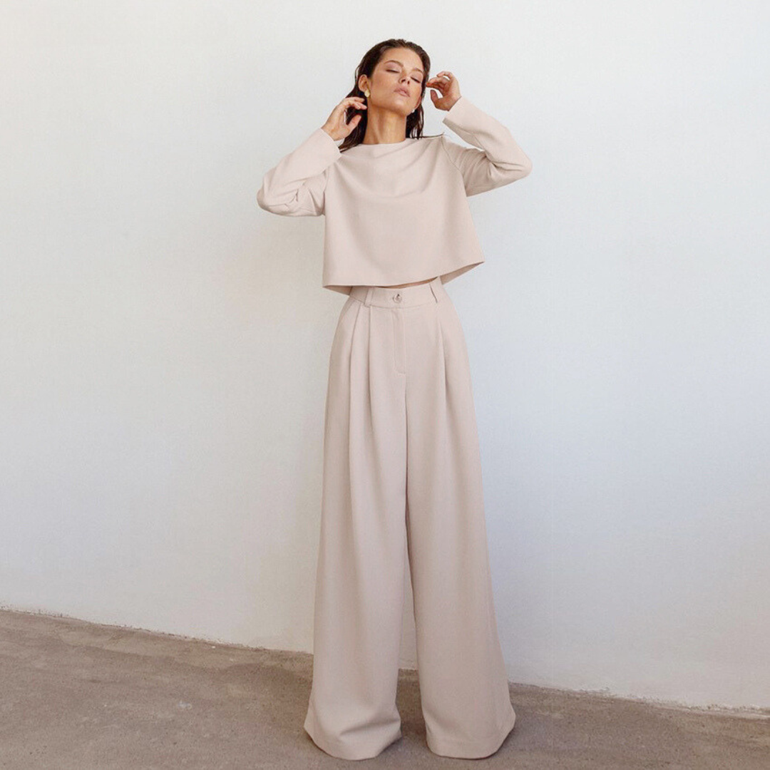 Dalila® | Women's loose long sleeve and pants set