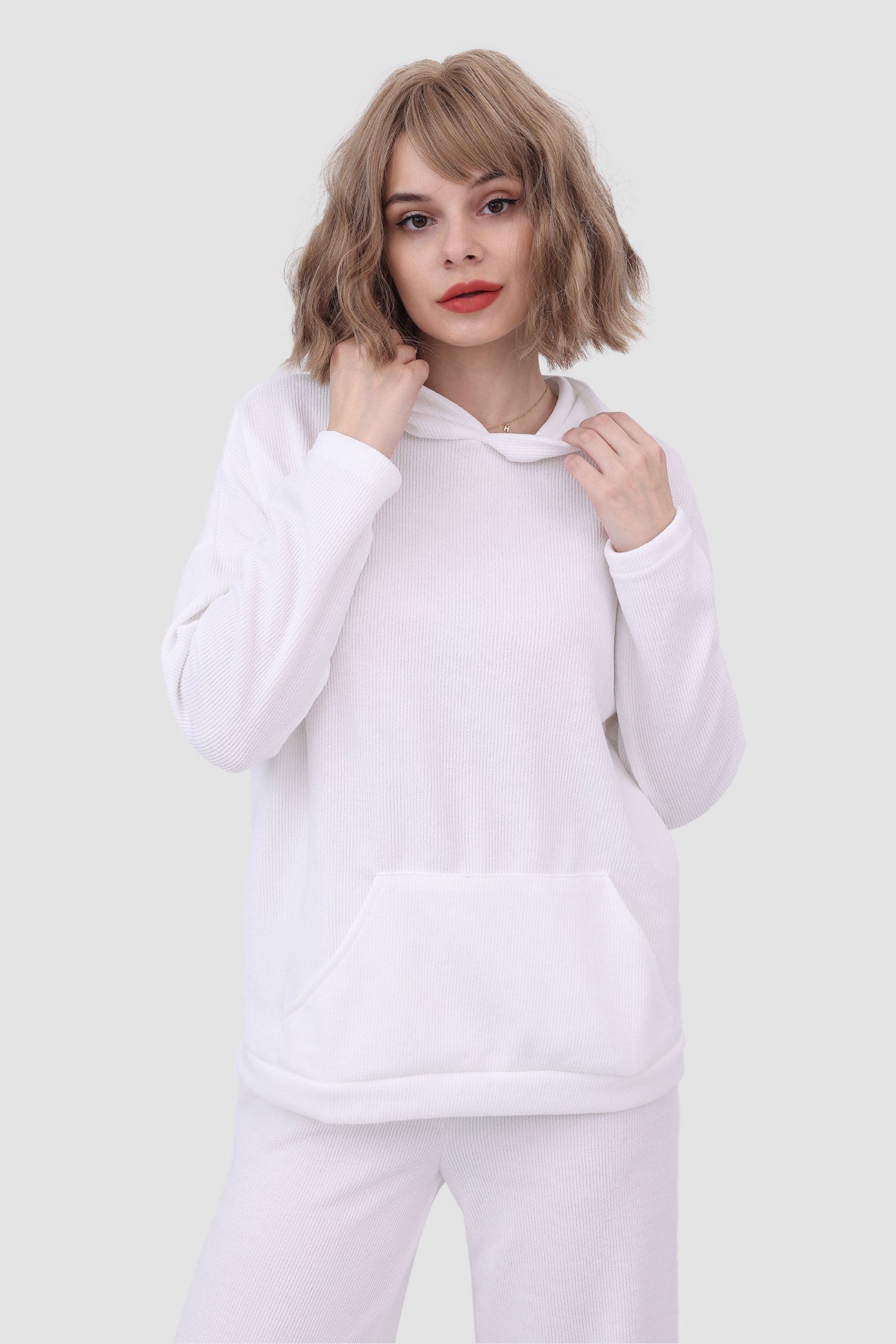 Beatriz | Two-piece plain hoodie