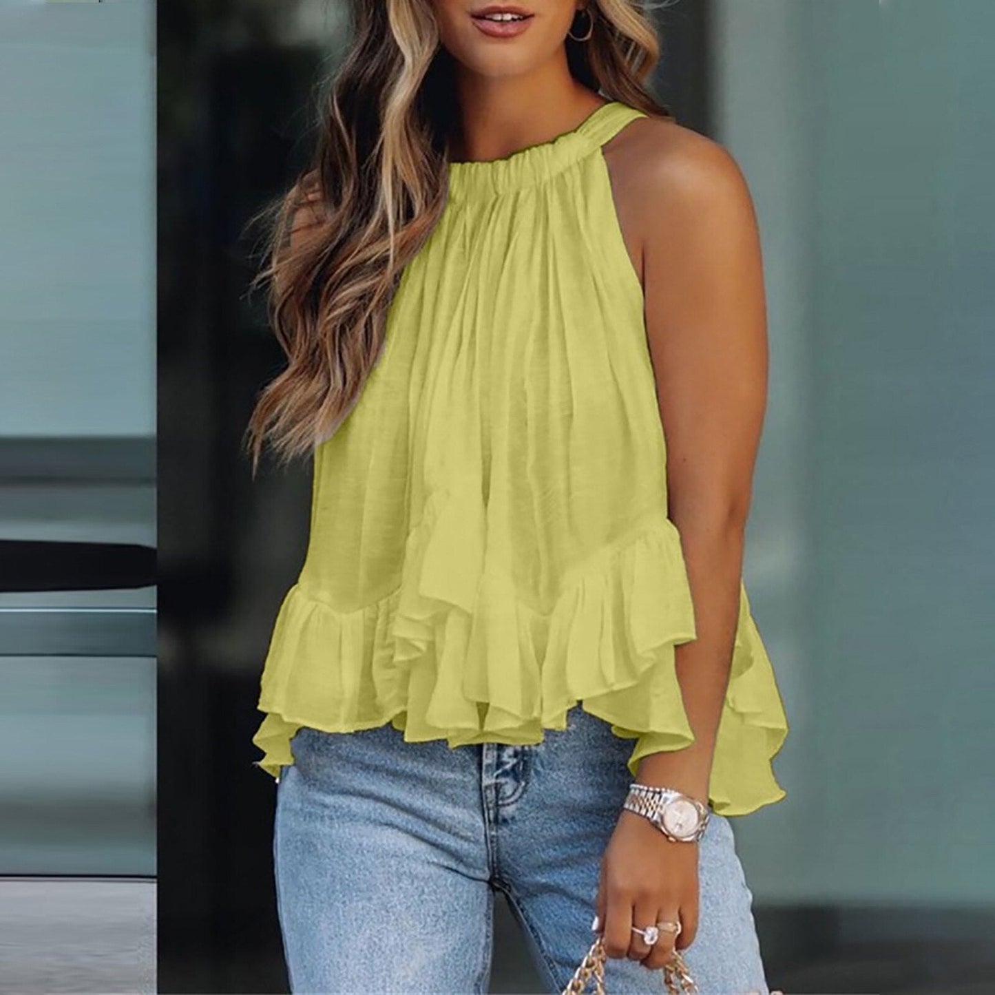 Elvira® | Elegant women's ruffle top