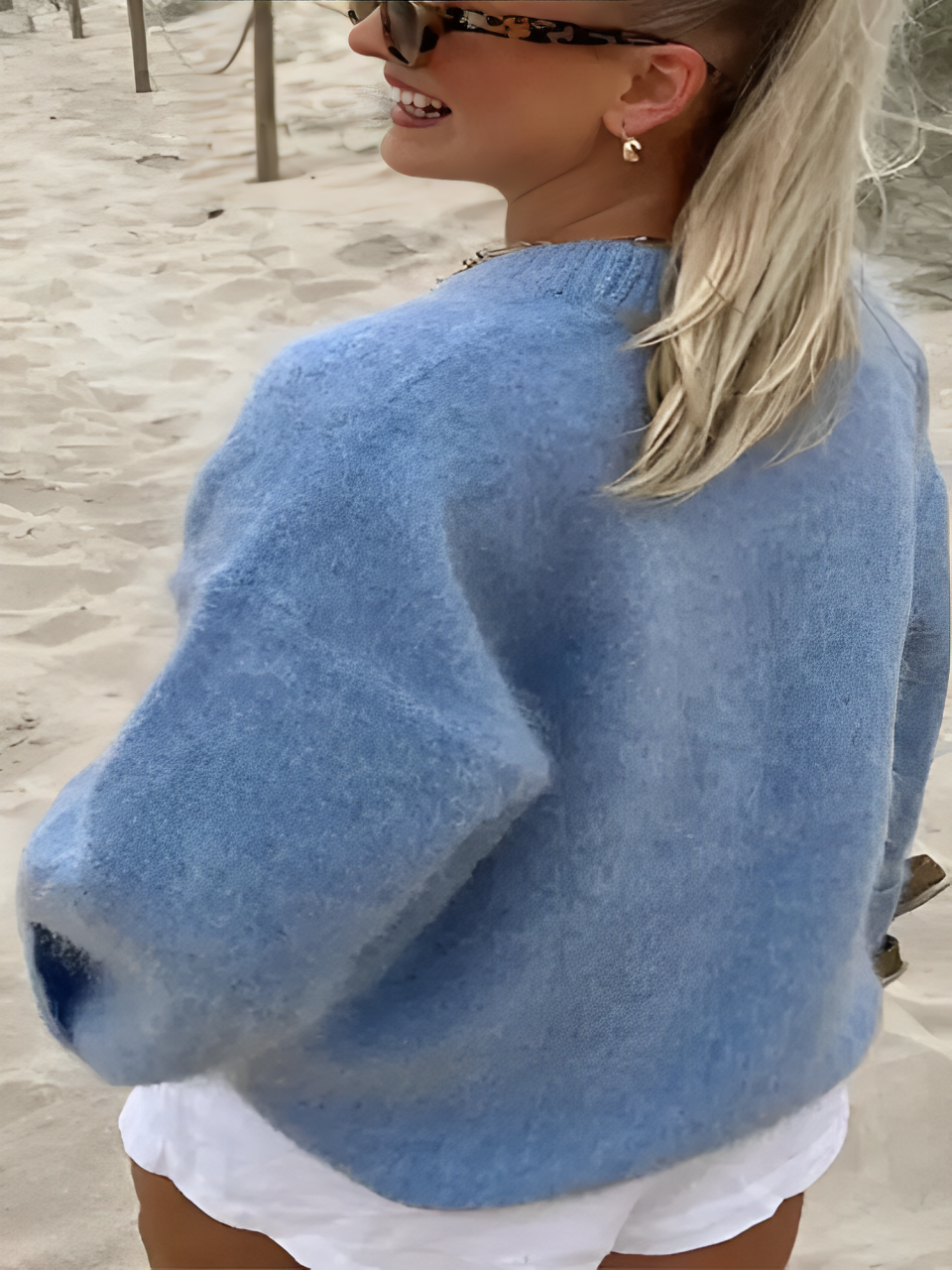 Angela | Cozy oversized fall sweater for women.