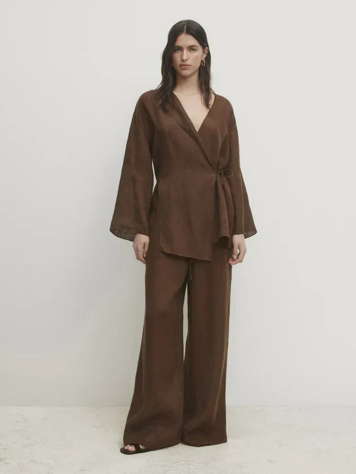 Marita | Linen combination set fall trend 2024