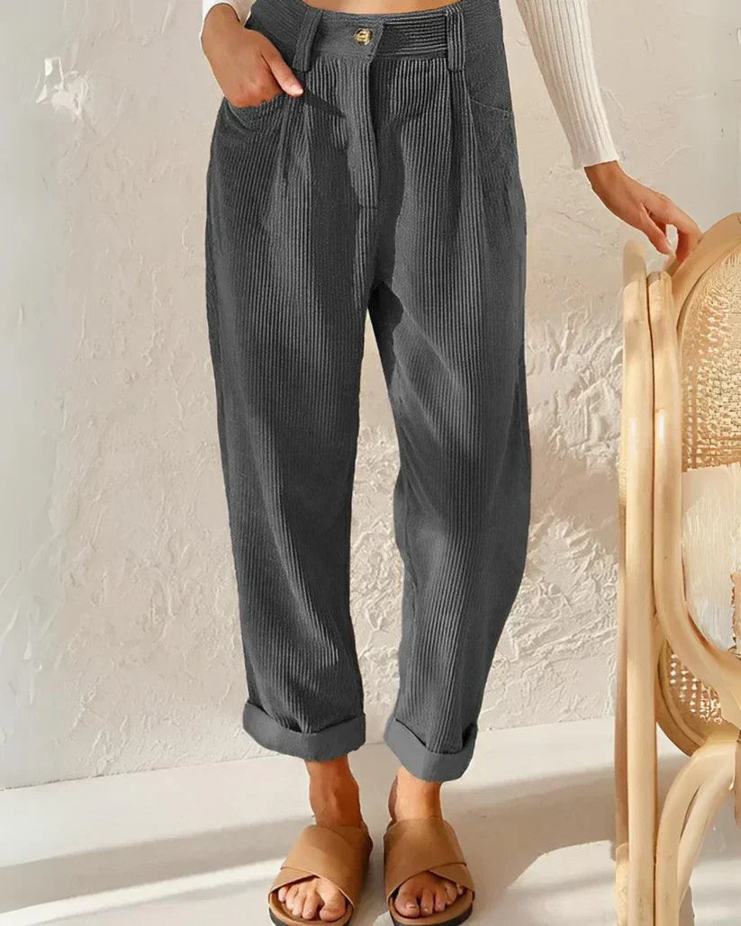 Lorena® | Women's straight high-waisted trousers